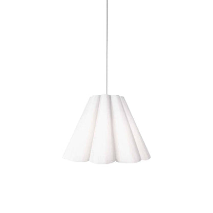 Dainolite Kendra 4 Light Pendant Small Polished Chrome Finish White Shade Lamp|Petit luminaire suspendu Kendra de Dainolite avec abat-jour blanc, fini chromé poli et 4 ampoules
