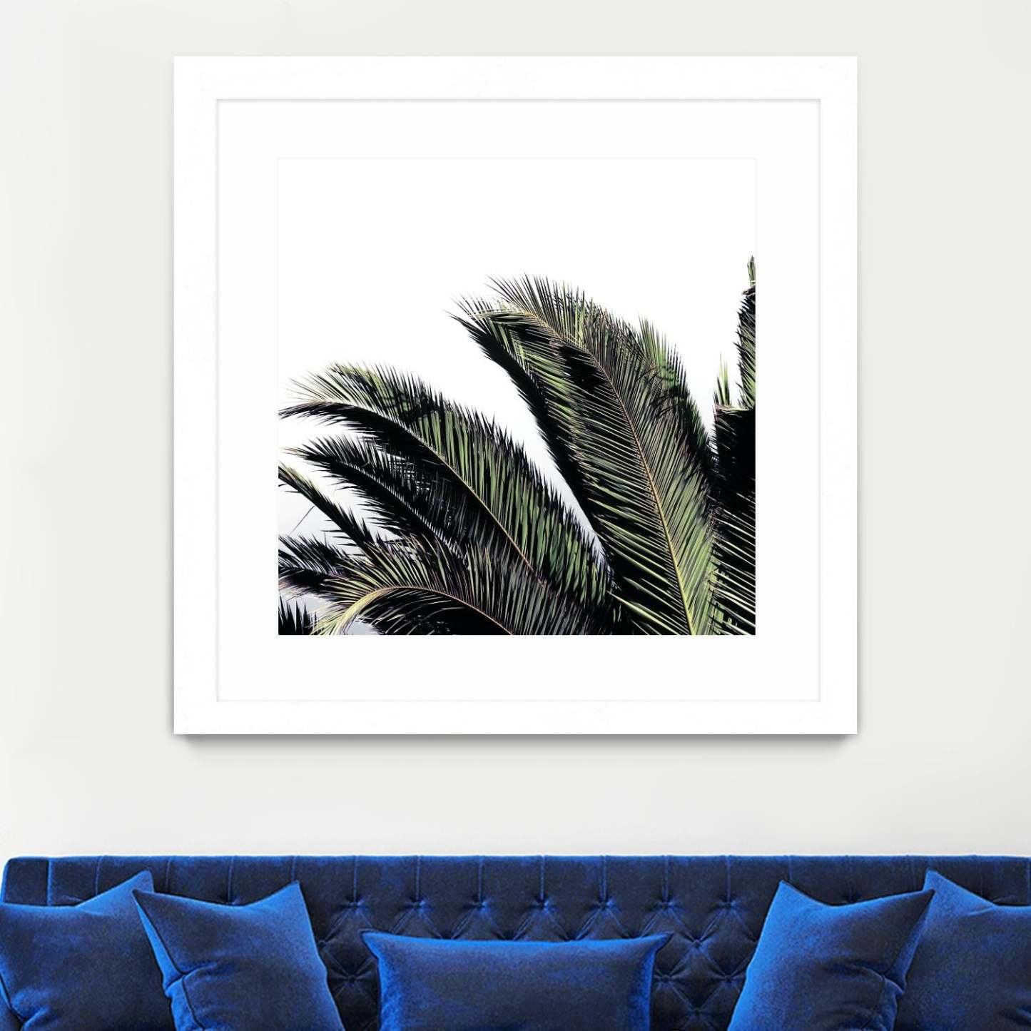 Cape Storm Matted and Framed White 30x30 Wall Art|Œuvre d'art murale encadrée blanche et mate « Cape Storm » 30 x 30