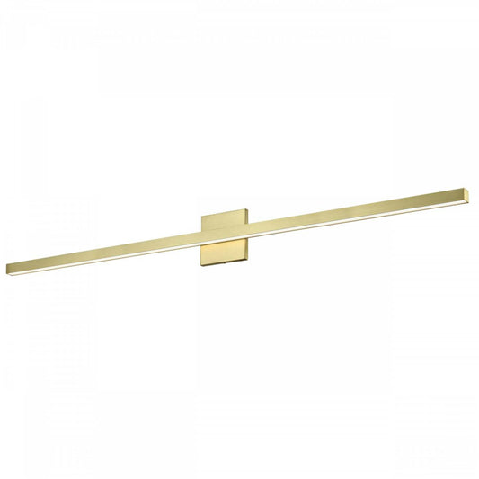 Dainolite Arandel Vanity Light 36w LED Aged Brass Frosted Acrylique Diffuseur Lampe|Lumière de coiffeuse Arandel de Dainolite en acrylique givré qui diffuse la lumière, avec fini laiton vieilli et ampoule à DEL de 36 W