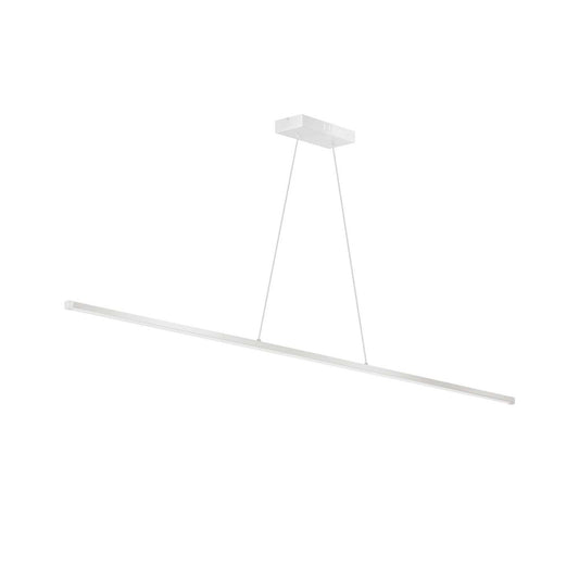 Dainolite Array LED Horizontal Pendant 30w 48 Finition Blanc Mat Lampe Diffuseur Acrylique Blanc|Luminaire suspendu horizontal Array de Dainolite de 48 po en acrylique blanc qui diffuse la lumière, avec fini blanc mat et ampoule à DEL de 30 W