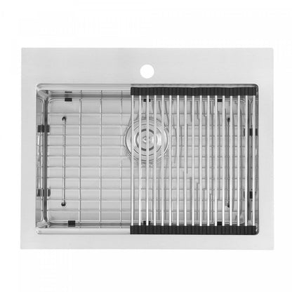 Ancona 25 Dual Mount Workstation Kitchen Sink - AN-33103|Évier de cuisine poste de travail sous plan ou en surface Ancona de 25 po - AN-33103|D77GKZCQ