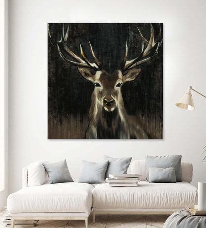 Œuvre d'art murale géante « Young Buck » 72 x 72