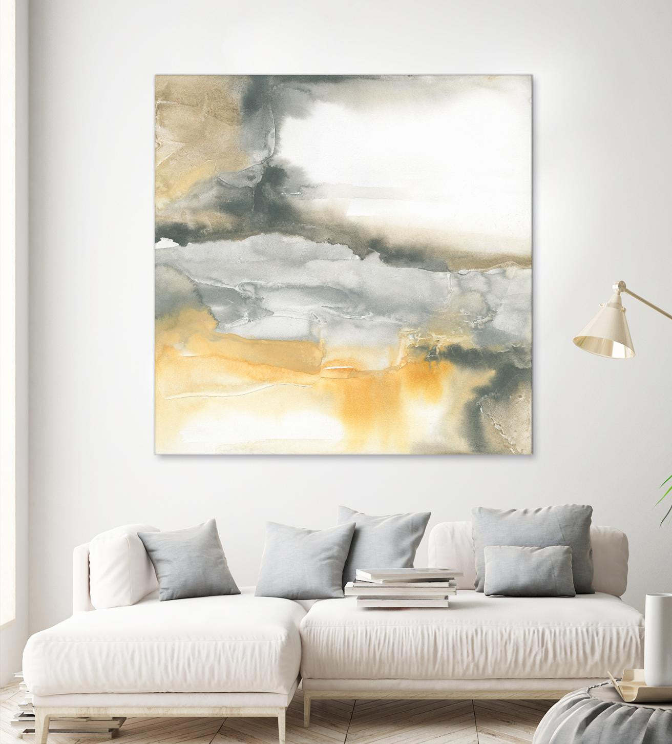 Œuvre d'art murale géante « Minerals I » 72 x 72