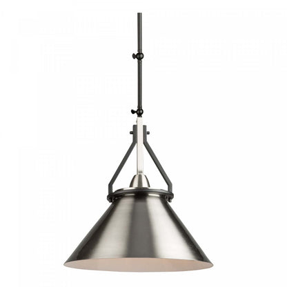 Brydon 1-Light Black Brushed Nickel Wall Sconce Pendant|Luminaire suspendu de style applique murale cylindrique Brydon nickel brossé à 1 ampoule|D06HSIR2