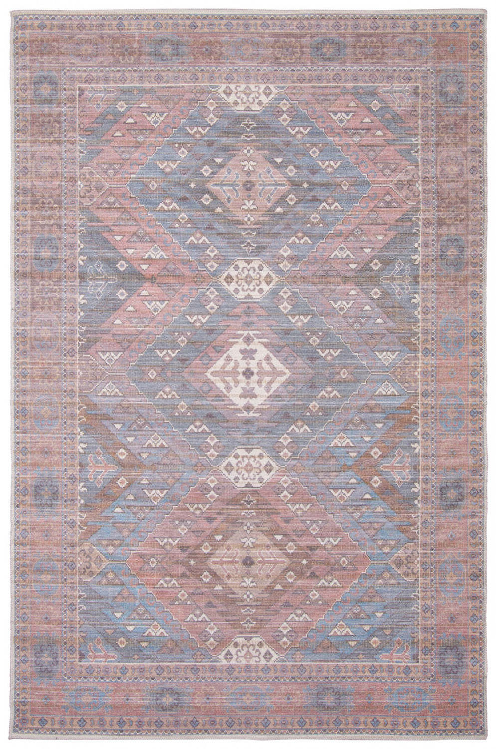 Tapis Samia Bleu 5'3 X 8'0 Tapis|Tapis Samia bleu 5 pi 3 po x 8 pi 0 po