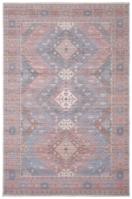 Tapis Samia Bleu 5'3 X 8'0 Tapis|Tapis Samia bleu 5 pi 3 po x 8 pi 0 po