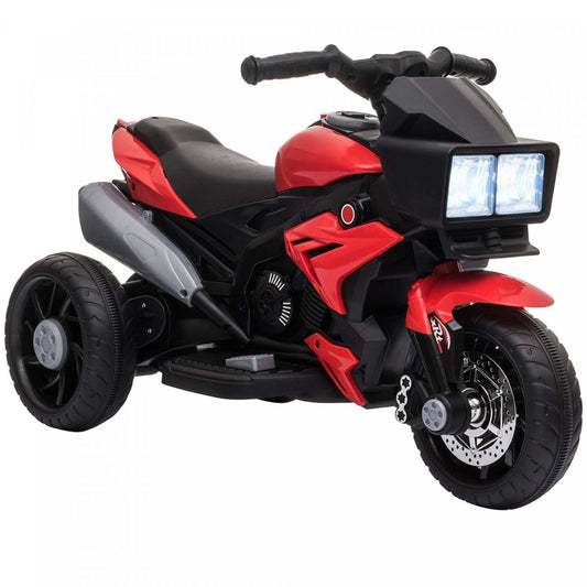 Aosom Moto Enfants Pédale Électrique Jouet 6v Alimenté Par Batterie Avec Klaxon De Musique Phares Mo