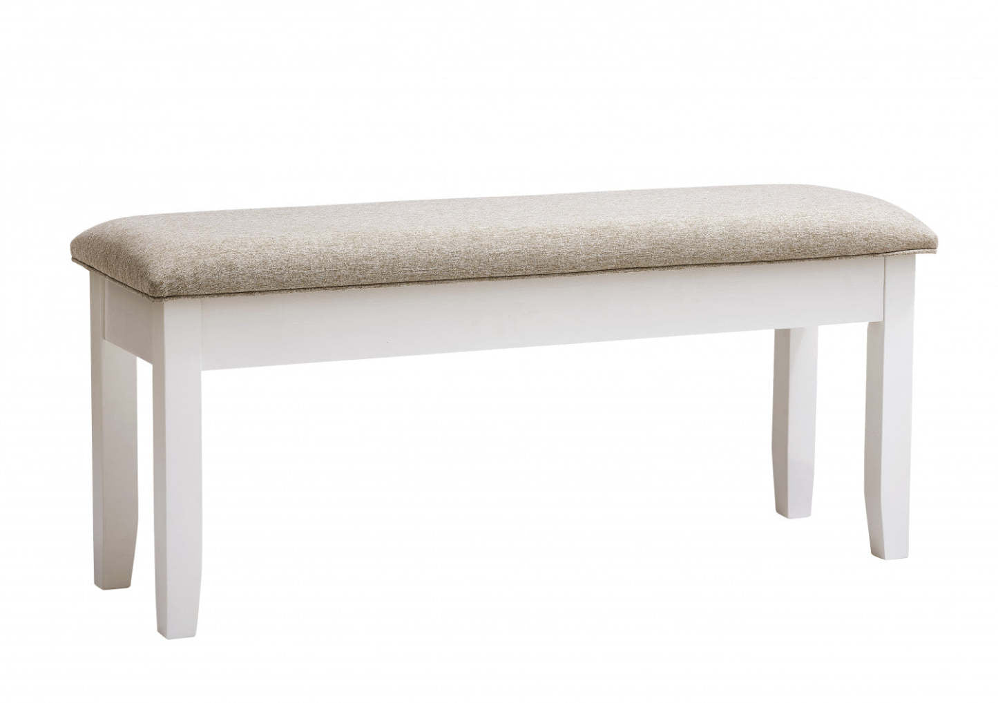 Banc de salle à manger Jane en tissu avec rangement - brun