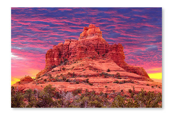 Cadre mural et panneau de tissu Bell Rock à Sedona, Arizona, États-Unis (28 x 42 po) | D44GQ2CP