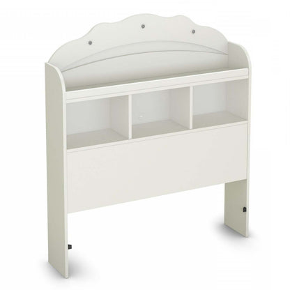 Tête de lit bibliothèque simple Tiara - Blanc pur | Tiara Tête de Lit Bibliothèque Simple - Blanc solide | D83G6XCJ