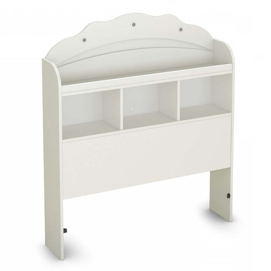 Tête de lit bibliothèque simple Tiara - Blanc pur | Tiara Tête de Lit Bibliothèque Simple - Blanc solide | D83G6XCJ