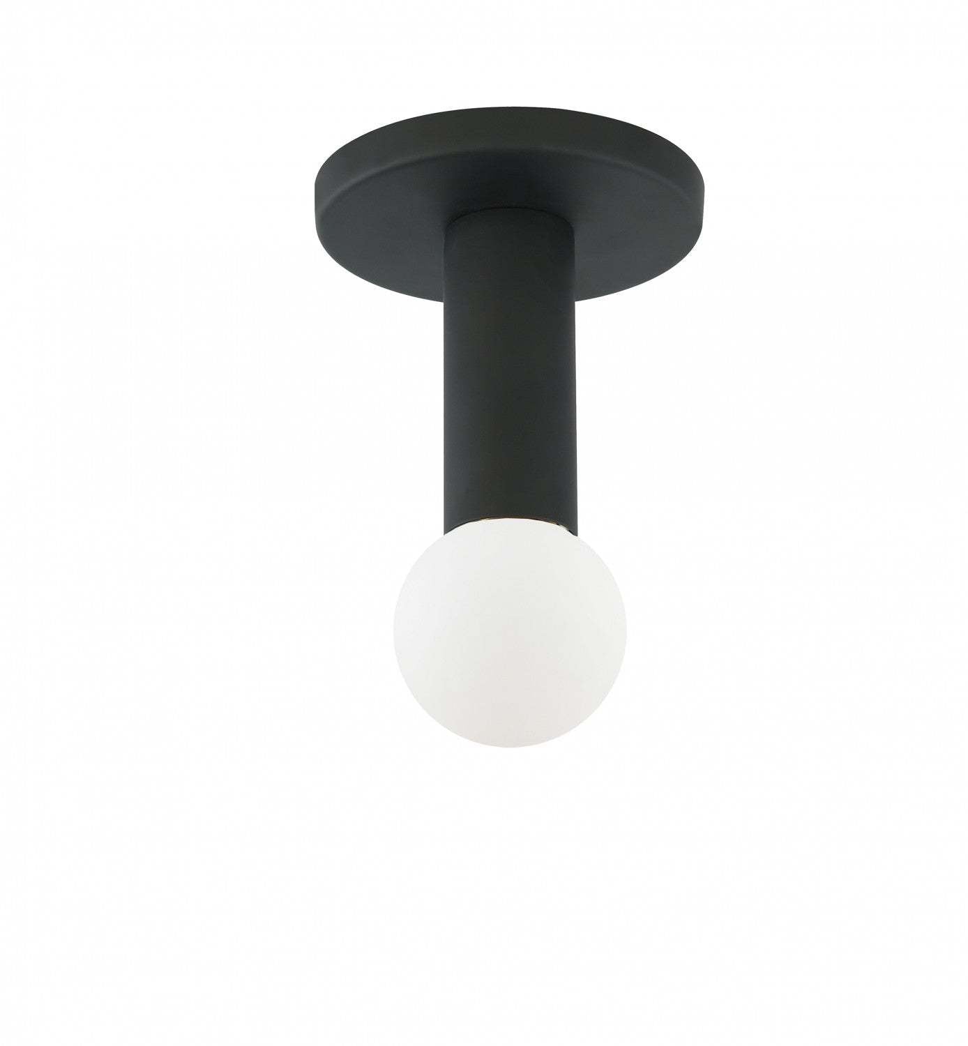 Dainolite Adams 1 Light Flush Mount Matte Black Lamp|Plafonnier affleuré Adams de Dainolite avec fini noir mat et 1 ampoule