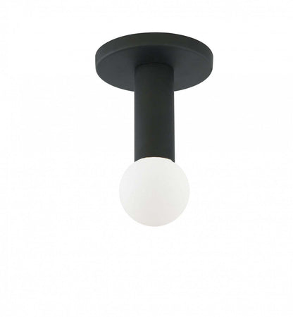 Dainolite Adams 1 Light Flush Mount Matte Black Lamp|Plafonnier affleuré Adams de Dainolite avec fini noir mat et 1 ampoule