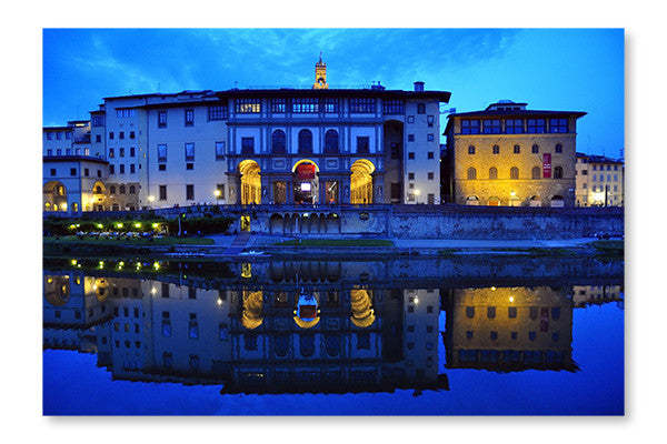 Le Palais des Offices : Cadre mural et panneau en tissu 28 x 42 po | D44GHTKO