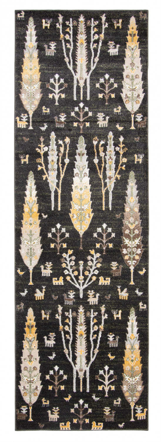 Tapis lavable en machine Pine Black - 2'6 x 8'0|Carpette Pine noire lavable à la machine - 2 pi 6 po x 8 pi 0 po|D86FD5SE