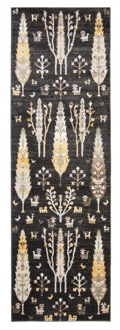 Tapis lavable en machine Pine Black - 2'6 x 8'0|Carpette Pine noire lavable à la machine - 2 pi 6 po x 8 pi 0 po|D86FD5SE
