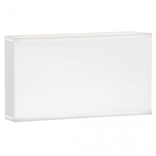 Dainolite Emery LED Wall Sconce 20w Matte White Frosted Acrylic Diffuser Lamp|Applique murale Emery de Dainolite en acrylique givré qui diffuse la lumière, avec fini blanc mat et ampoule à DEL de 20 W