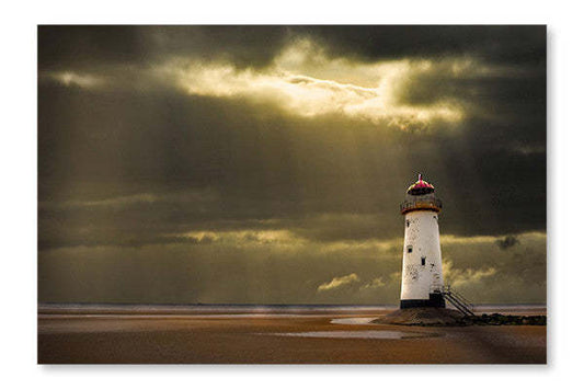 Cadre mural et panneau de tissu Illuminated Beacon 24x36 | Illuminated Beacon 24 po x 36 po : Cadre d'art mural et panneau de tissu | D44GBRGT