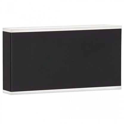 Dainolite Emery LED Wall Sconce 20w Matte Black Frosted Acrylic Diffuser Lamp|Applique murale Emery de Dainolite en acrylique givré qui diffuse la lumière, avec fini noir mat et ampoule à DEL de 20 W