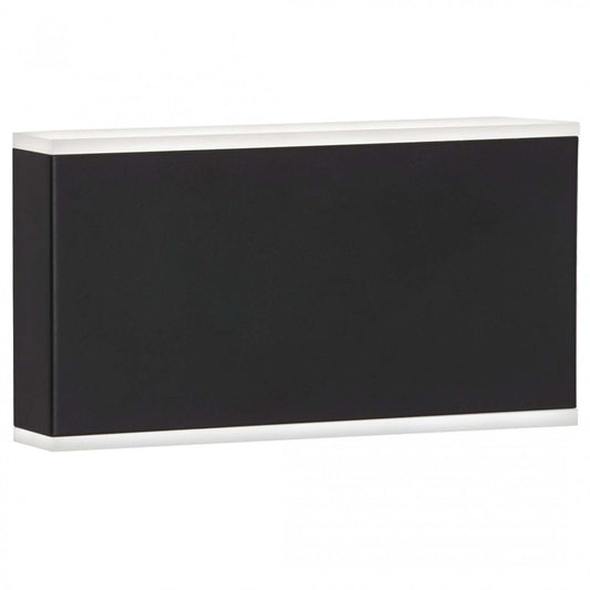 Dainolite Emery LED Wall Sconce 20w Matte Black Frosted Acrylic Diffuser Lamp|Applique murale Emery de Dainolite en acrylique givré qui diffuse la lumière, avec fini noir mat et ampoule à DEL de 20 W