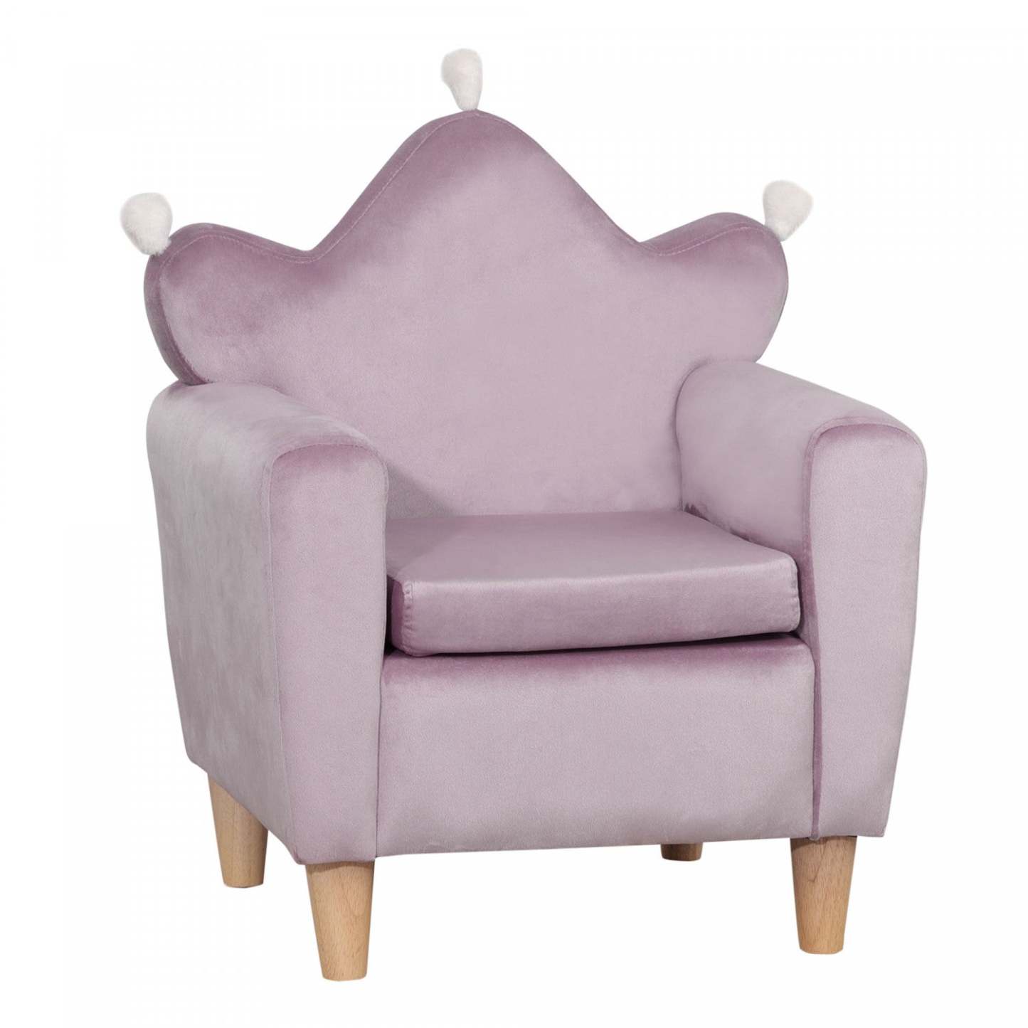 Qaba Fauteuil Enfant, Fauteuil pour Tout-Petit avec Accoudoirs et Dossier Haut, Cadre en Bois, Velours Doux Néerlandais, Fauteuil Bébé | Qaba Fauteuil Enfant Design Scandinave Compartiment De Rangement Grand Confort Accoudoirs Assise Dos