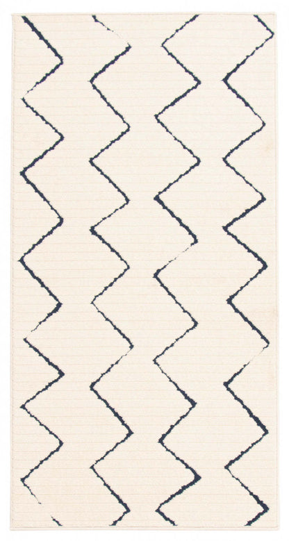 Tapis Kimi Bleu-Ivoire 2'8 x 4'11|Carpette Kimi bleueivoire 2 pi 8 po x 4 pi 11 po|D86FDJ64