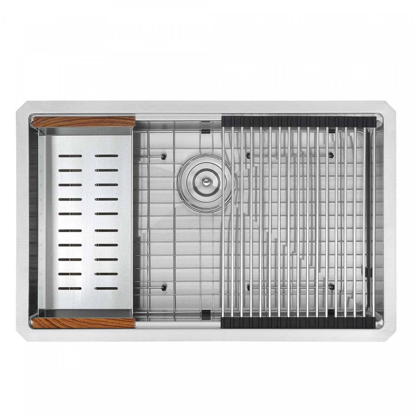 Ancona 30 Undermount Workstation Kitchen Sink - AN-3372|Évier de cuisine poste de travail sous plan Ancona de 30 po - AN-3372|D77GD24D