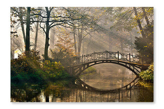 Cadre mural et panneau en tissu Old Bridge 24x36 | Old Bridge 24 po x 36 po : Cadre d'art mural et panneau de tissu | D44G60TA