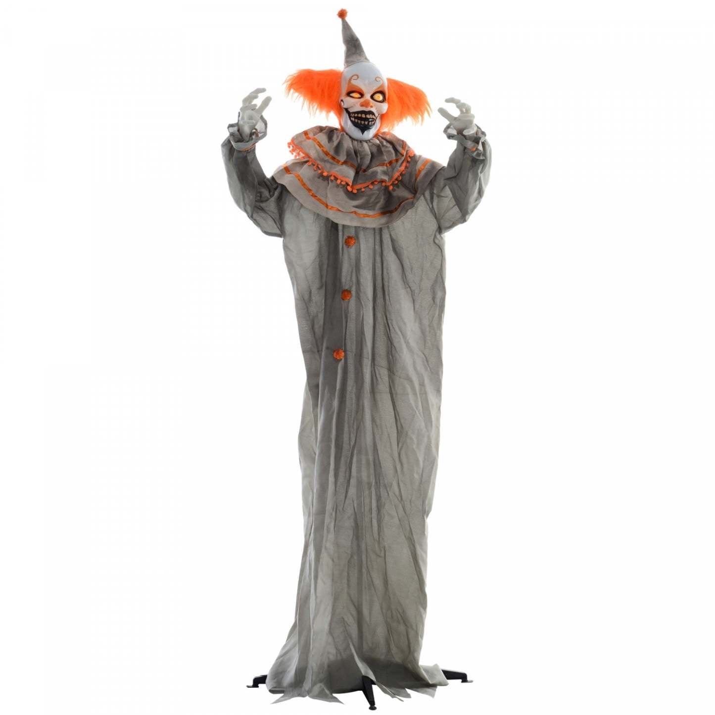 Homcom Clown d'Halloween Animatronique Avec Des Yeux Lumineux