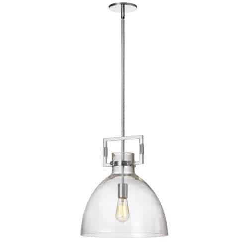 Dainolite Liberty 1 Light Pendant Polished Chrome Finish Lamp|Luminaire suspendu Liberty de Dainolite avec fini chromé poli et 1 ampoule
