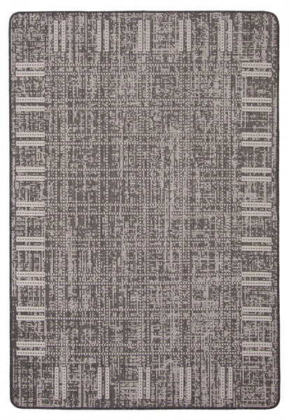 Tapis Joni Noir - 4'4 X 6'5 |Carpette Joni noire - 4 pi 4 po x 6 pi 5 po