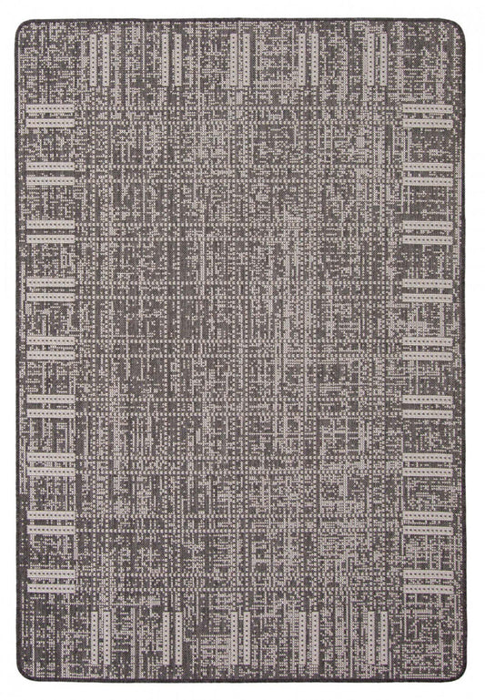 Tapis Joni Noir - 4'4 X 6'5 |Carpette Joni noire - 4 pi 4 po x 6 pi 5 po