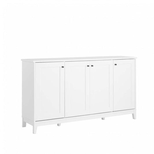 Prepac Yaletown 4-Door Buffet Console - Blanc|Console Yaletown de Prepac à 4 portes - blanche