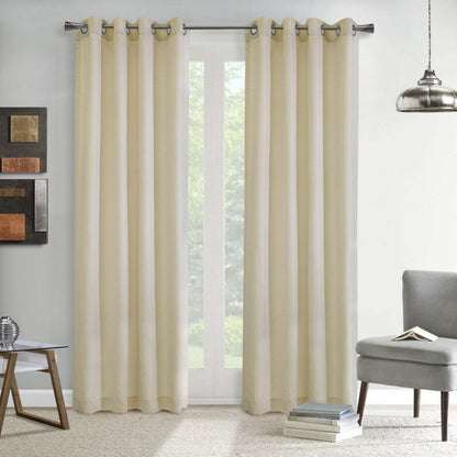 Panneau de rideau filtrant la lumière à œillets Éclatement rose poudré d'Habitat - 52 x 95