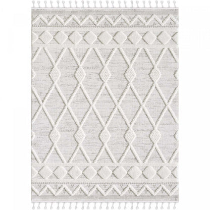 Quinto Rhombus Shag Area Rug - 5'7 x 7'3|Carpette à poil long Quinto Rhombus - 5 pi 7 po x 7 pi 3 po