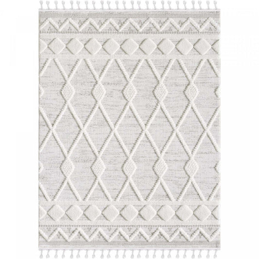 Quinto Rhombus Shag Area Rug - 5'7 x 7'3|Carpette à poil long Quinto Rhombus - 5 pi 7 po x 7 pi 3 po