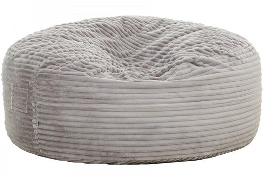 Sealy Kade Corduroy High Density Foam Bean Bag Chair - Grey|Fauteuil poire Kade de Sealy en velours tricoté avec mousse à haute densité - gris