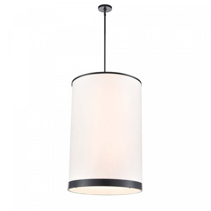 Lustre A 8 lampes High Street, Noir