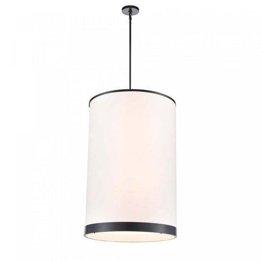 Lustre A 8 lampes High Street, Noir