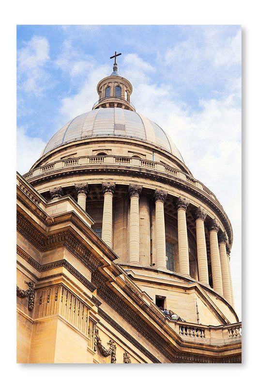 Pantheon Museum In Paris 28x42 Wall Art Frame And Fabric Panel| Pantheon Museum In Paris 28 po x 42 po : Cadre d'art mural et panneau de tissu|D44GSX60