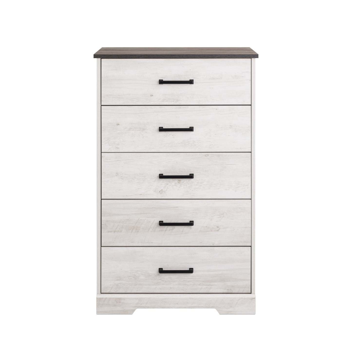 Prepac Rustic Ridge 27.5 5-Drawer Chest - Washed White|Commode verticale Rustic Ridge de Prepac de 27,5 po à 5 tiroirs - blanc délavé