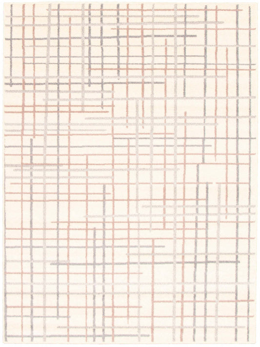 Tapis Taite crème-argent - 3'11 x 5'7|Carpette Taite crème-argent - 3 pi 11 po x 5 pi 7 po| D29WJN1J