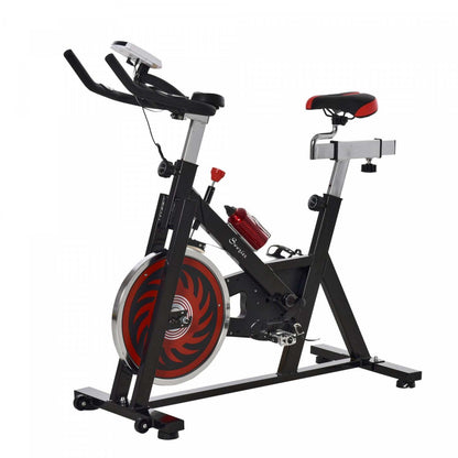 Vélo d'appartement Soozier, vélo stationnaire, appareil de cardio-training vertical pour salle de sport à domicile | Vélo d'appartement stationnaire Soozier, vélo de fitness vertical, vélo de sport pour salle de sport à domicile avec 29 l
