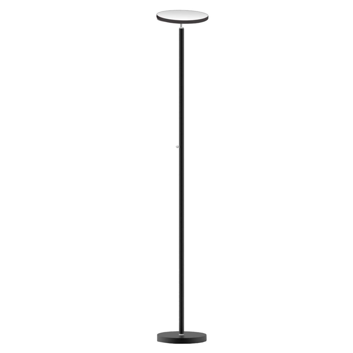 Dainolite LED Torchier Lampadaire Sandy Black Finish|Lampe à pied torchère de Dainolite avec fini noir sablé et ampoule à DEL