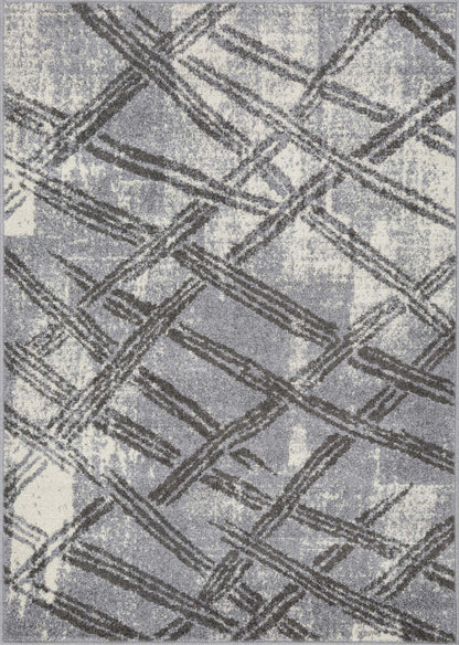 Tapis Saveh Brk Lat Grey 3x5 | Tapis Saveh grise 3 x 5 | D80GGHBB