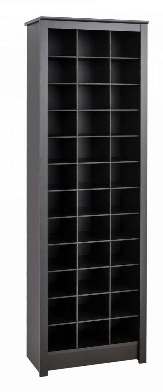Thirty-Six Pair Shoe Storage Rack - Black|Support de rangement pour 36 paires de chaussures - noir