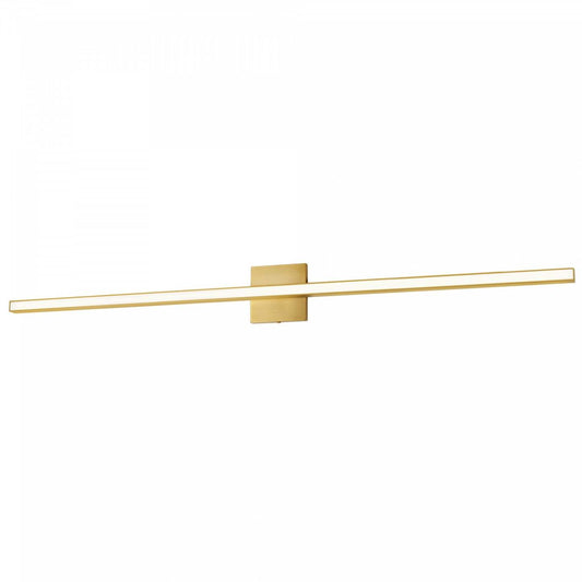 Dainolite Arandel Vanity Light 36w LED Aged Brass White Acrylique Diffuseur Lampe|Lumière de coiffeuse Arandel de Dainolite en acrylique blanc qui diffuse la lumière, avec fini laiton vieilli et ampoule à DEL de 36 W