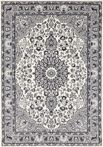 Florence Classic Border Area Rug - 4'7 x 6'7|Tapis de zone à bordure classique Florence - 4 pi 7 po x 6 pi 7 po