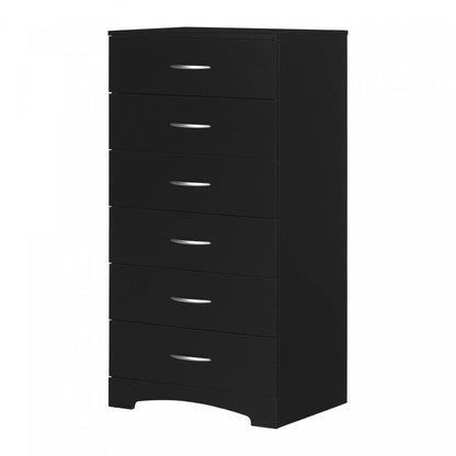 Commode 6 tiroirs Step One - Noir pur | Commode 6 tiroirs Step One - Noir uni