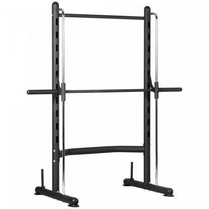 Soozier Support de Squat réglable avec barre de traction et barre d'haltères Bench Press|Soozier Support de Squat réglable avec Barre de Traction Presse Banc